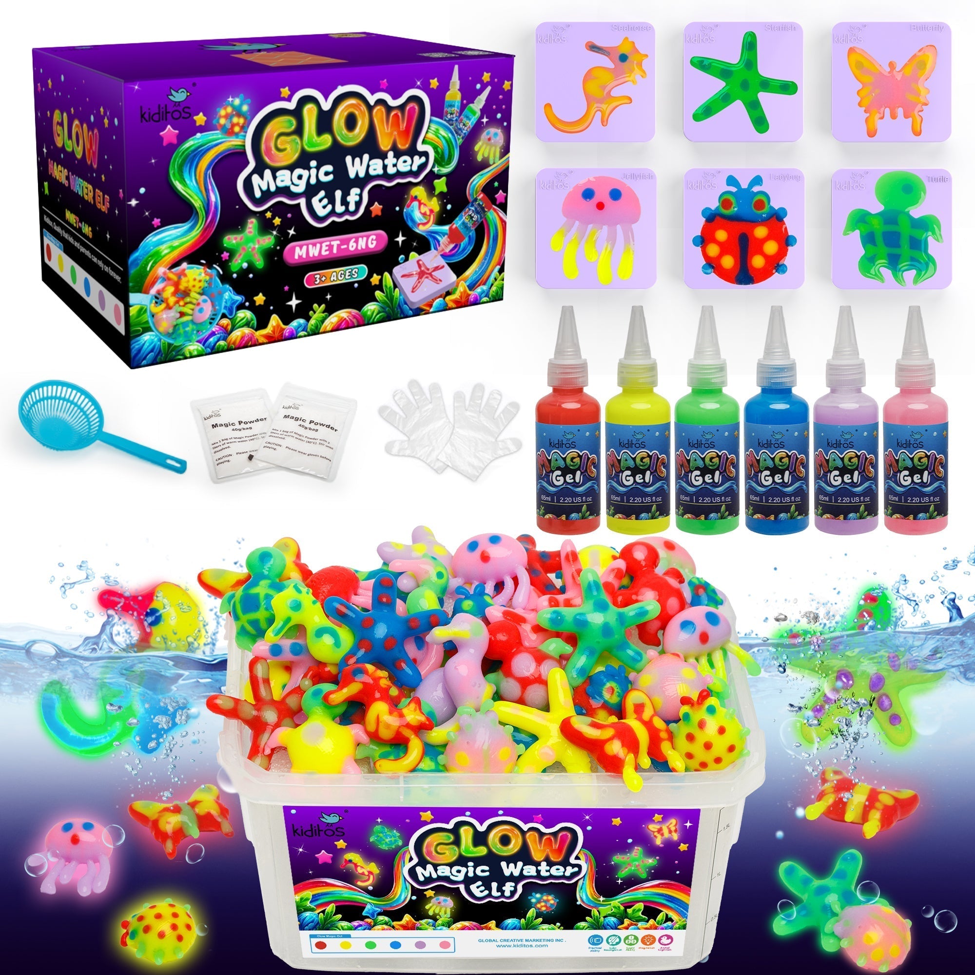 Enchanting Glow 6-Color Magic Water Elf DIY Toy Kit for Creative Kids